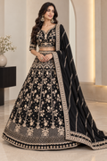 Viana Premium Chinon Silk Lehenga Choli Set with Sequins, Zari & Dori Work