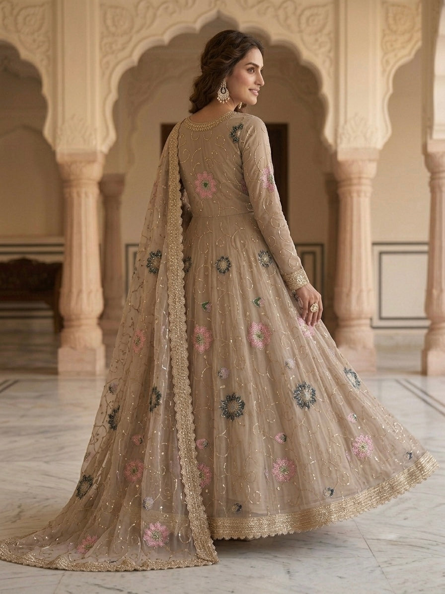Meher-E-Gul Luxury Stone Embroidered Anarkali Set