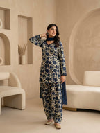 Mehvara Designer Pure Cambric Cotton Farshi Suit with Full Sleeve Kurti