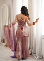 Navyasha Gorgeous Frendy Silk Embroidered Kurta with Bell Bottom & Dupatta