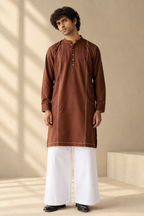 Aariv Men’s Cotton Blend Festive Kurta Pant Set