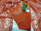 Nyra Pure Cotton Tubelight Work Kurti with Pant & Mal Cotton Dupatta