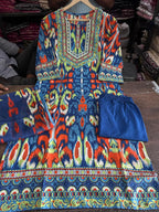 Aadhira Cotton Digital Print & Sequins Work Kurti with Pant & Dupatta