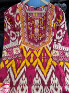 Aadhira Cotton Digital Print & Sequins Work Kurti with Pant & Dupatta
