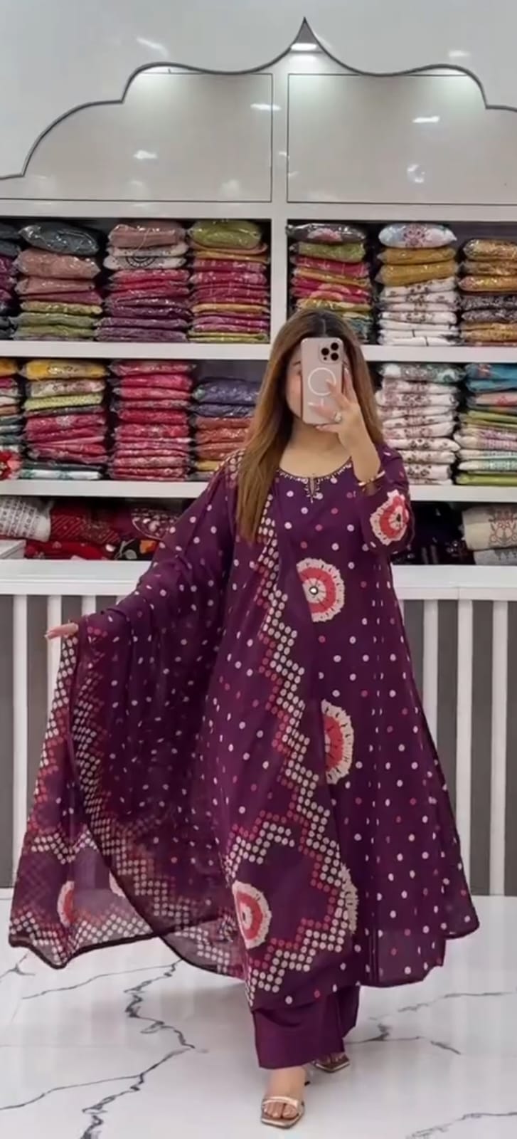 Nayantara Heavy Pure Cotton Hand Work Kurti with Pant & Dupatta
