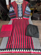 Vamika Heavy Pure Cotton Embroidered Kurti with Pant & Dupatta
