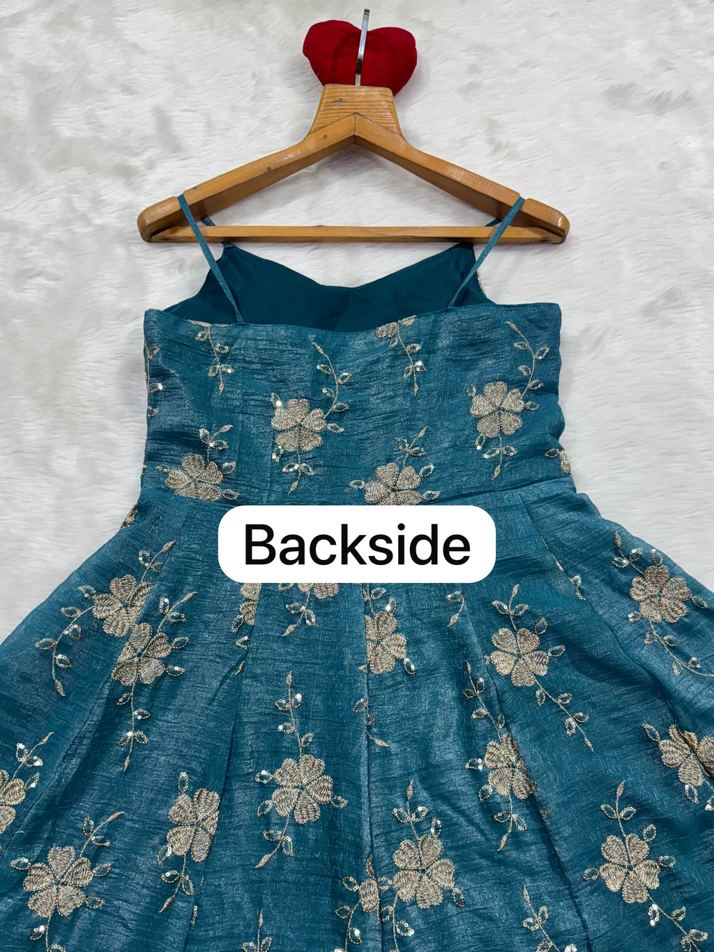 Vyanika Crunchy Silk Gown Set with Embroidery & Sequin Work