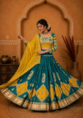 Madhulika Muslin Cotton Mirror Work Lehenga Choli Set with Dupatta