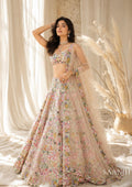 Aaralika Floral Embroidered Lehenga Choli Set Bridal Mehendi Sangeet Reception Outfit