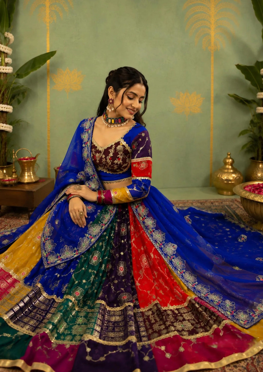 Ameera Georgette Thread & Sequins Work Lehenga with Choli & Dupatta