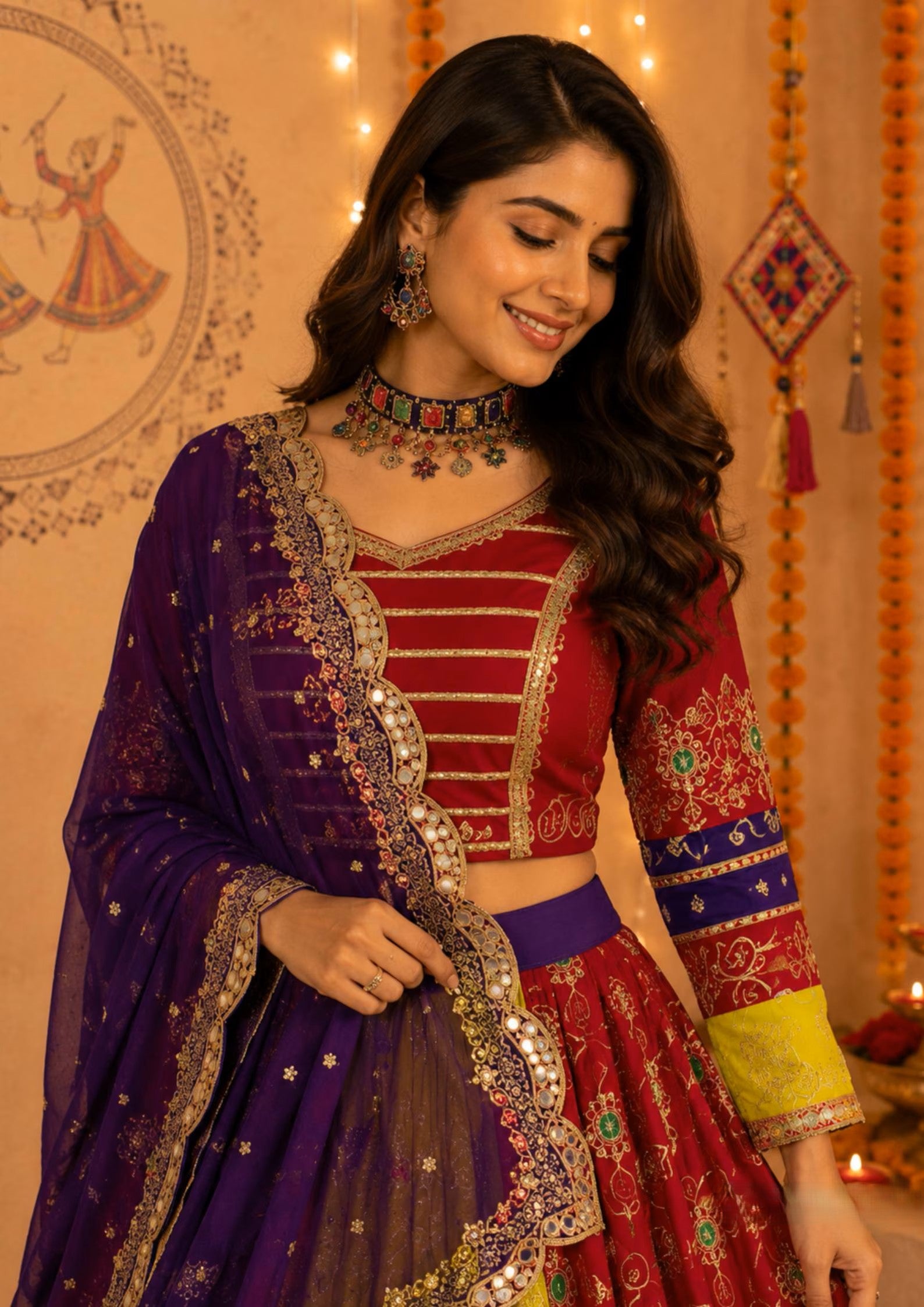 Vaidehi Designer Georgette Thread & Sequins Work Lehenga Choli Set