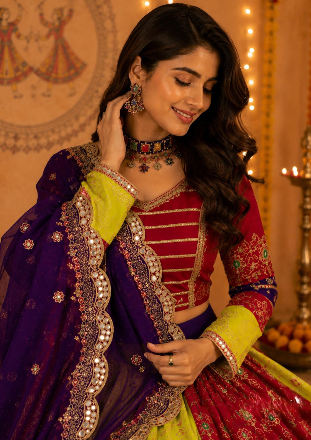 Vaidehi Designer Georgette Thread & Sequins Work Lehenga Choli Set