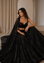 Designer Georgette Ready to Wear Lehenga Choli Set with Sequins Work