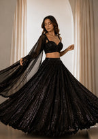Designer Georgette Ready to Wear Lehenga Choli Set with Sequins Work