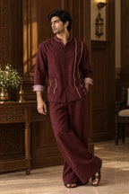 Aurev Men's Linen Shirt & Tailored Pant Co-Ord Set Modern Summer Casual Wear