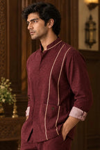 Aurev Men's Linen Shirt & Tailored Pant Co-Ord Set Modern Summer Casual Wear