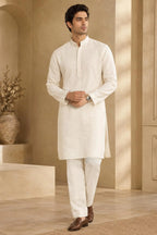 Aariz Men's Premium Linen Kurta Pajama Set Classic Traditional Ethnic Wear