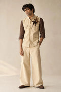 Arvay Men's Linen Hunter Jacket Set with Shirt & Pants Heritage Wedding & Formal Wear