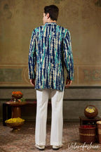Zayvan Men's Rayon Kurta Pant Set with Embroidery & Mirror Work Festive Wear Wedding Party Outfit Mans kurta Pajama Set