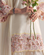 Meher Crepe Silk Embroidered Farshi Salwar Suit with Organza Dupatta for Festive & Wedding Wear