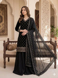 Yashira Black Fendy Kurta Palazzo set with Beads & Sequins Embroidery