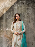 Vyomika Jimmy Choo Embroidered & Moti Work Kurti Plazzo Set with Dupatta