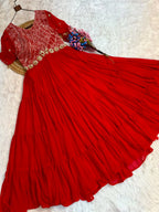 Mrinalika Blooming Embroidered Gown with Zari & Sequins Work