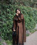 Zohra Mul Chanderi Embroidery Work Kaftan with Plazzo & Dupatta