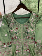 Designer Rangoli Silk Sharara Set with Sequence Embroidery Work