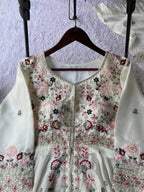 Party Wear Embroidered Sharara Set with Silk Dupatta