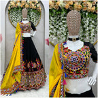 Mirazelle Designer Georgette Mirror Work Stitched Lehenga Choli for Navratri