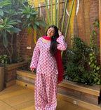 Gulnoor Royale Premium Cambric Cotton Farshi Suit for Festival