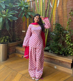 Gulnoor Royale Premium Cambric Cotton Farshi Suit for Festival