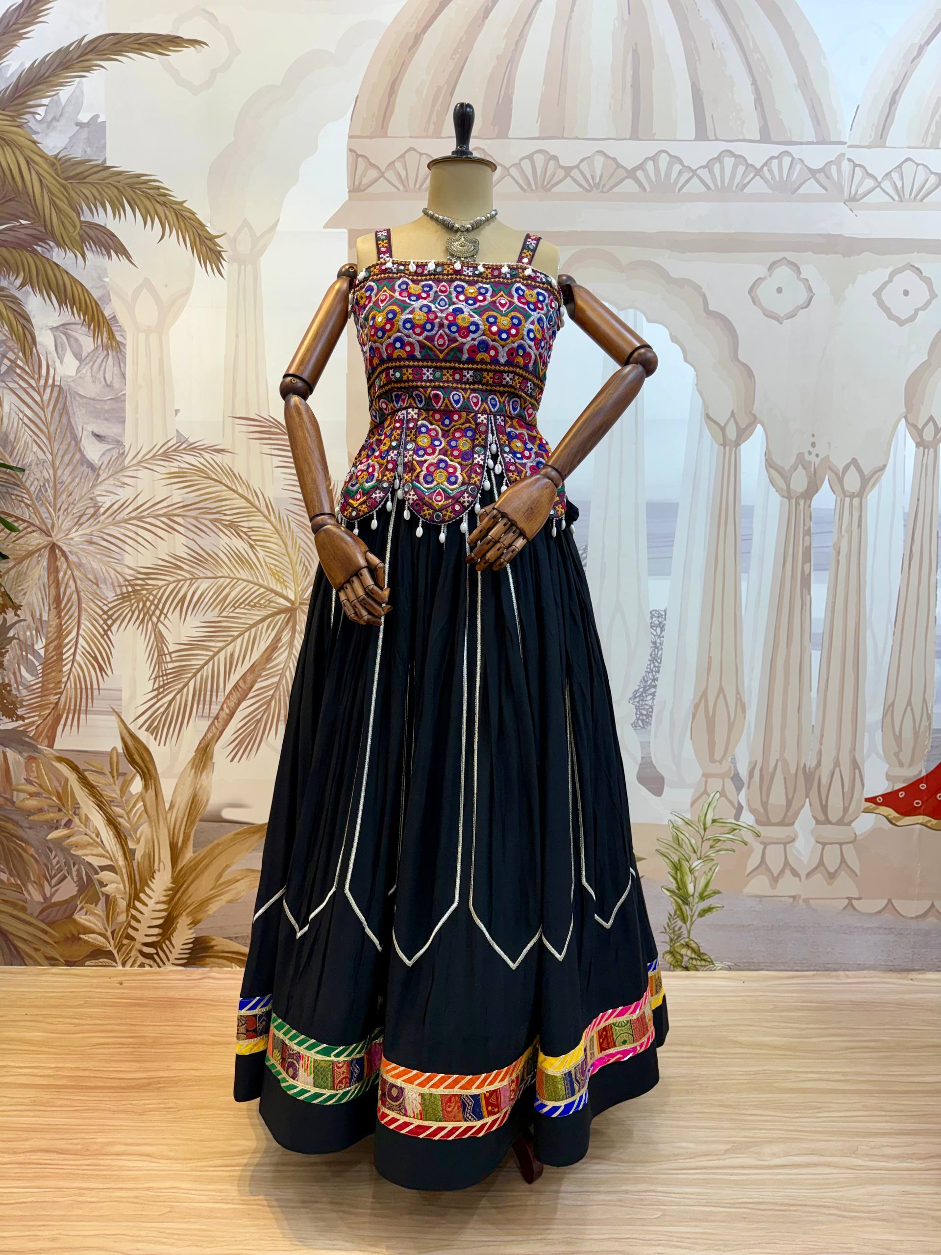 Kashvi Rayon Lehenga with Embroidered Banglory Blouse