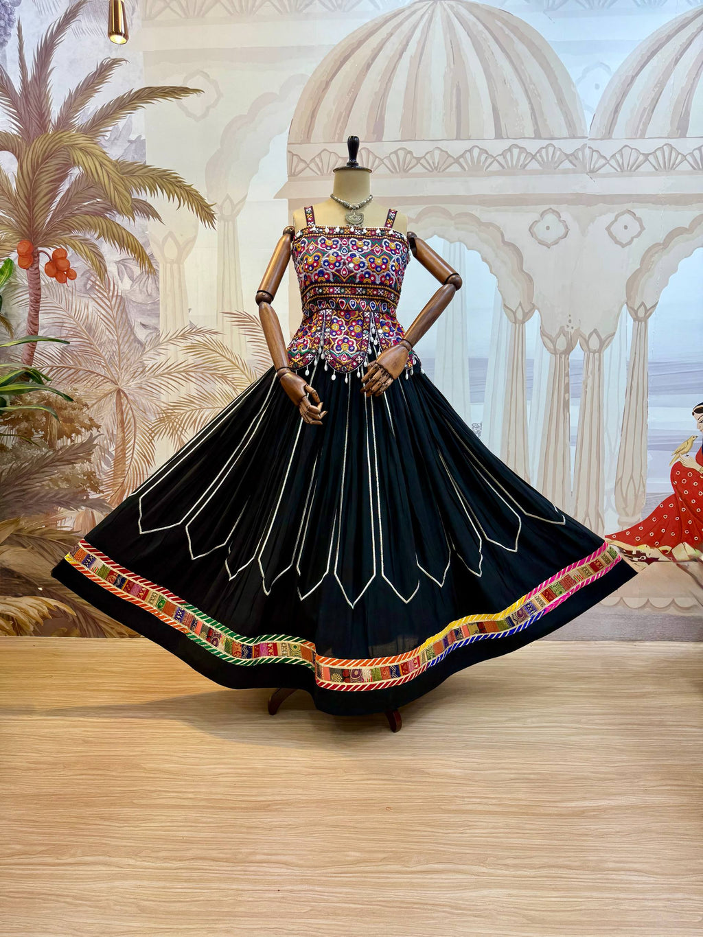 Kashvi Rayon Lehenga with Embroidered Banglory Blouse