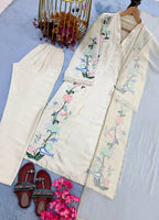 Veloura Long Roman Glass Kaftan with Fancy Sleeves & Palazzo