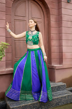 Navya Pure Cotton Lace Work Lehenga with Sequins Embroidery & Kodi Latkan Choli