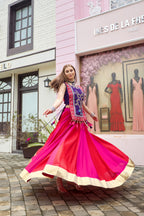 Avyukta Pure Cotton Lampi Lace Lehenga with Choli & Embroidered Shrug
