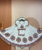 Kesarika Cotton Heavy Gamathi Work Lehenga Choli Set with Dupatta