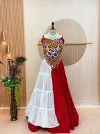 Ruhanika Pure Cotton Lehenga with Gamthi & Mirror Work Choli