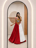 Ruhanika Pure Cotton Lehenga with Gamthi & Mirror Work Choli