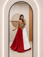 Ruhanika Pure Cotton Lehenga with Gamthi & Mirror Work Choli