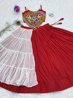 Ruhanika Pure Cotton Lehenga with Gamthi & Mirror Work Choli