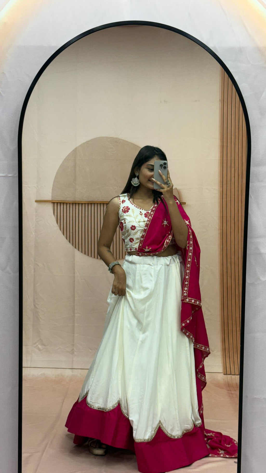 Suhana Cotton Sequins Work Lehenga with Embroidered Choli & Dupatta