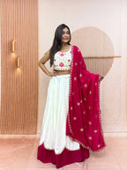 Suhana Cotton Sequins Work Lehenga with Embroidered Choli & Dupatta
