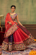 Rishika Printed Georgette Embroidery Work Lehenga with Banglory Silk Blouse & Dupatta