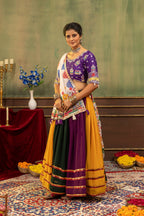 Aarini Georgette Lace Work Lehenga with Mirror Work Blouse & Dupatta