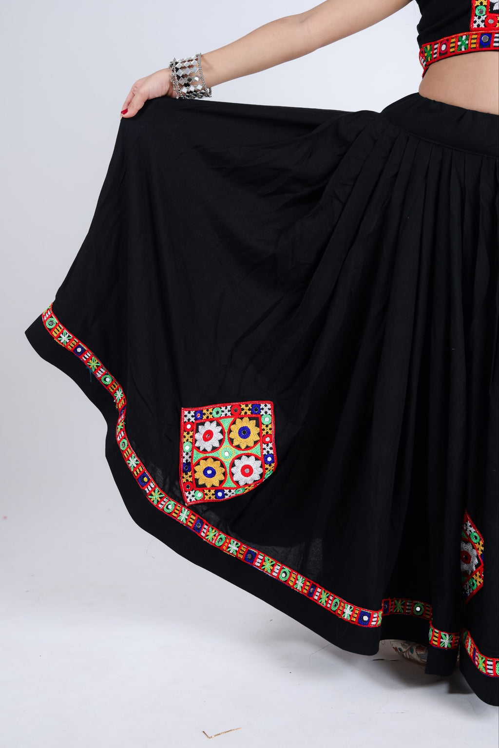 Arya Pure Rayon Cotton Embroidered Lehenga Choli Set for Girls