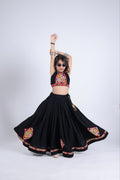 Arya Pure Rayon Cotton Embroidered Lehenga Choli Set for Girls