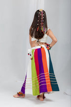Iraya Multicolour Rayon Cotton Gota Patti Lehenga Choli | Gamthi Patch & Takiya Latkan Work | Kids Festive Wear